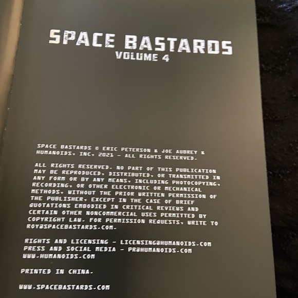 Space Bastards Vol. 4 Hardcover Comic Book - Picture 3 of 5